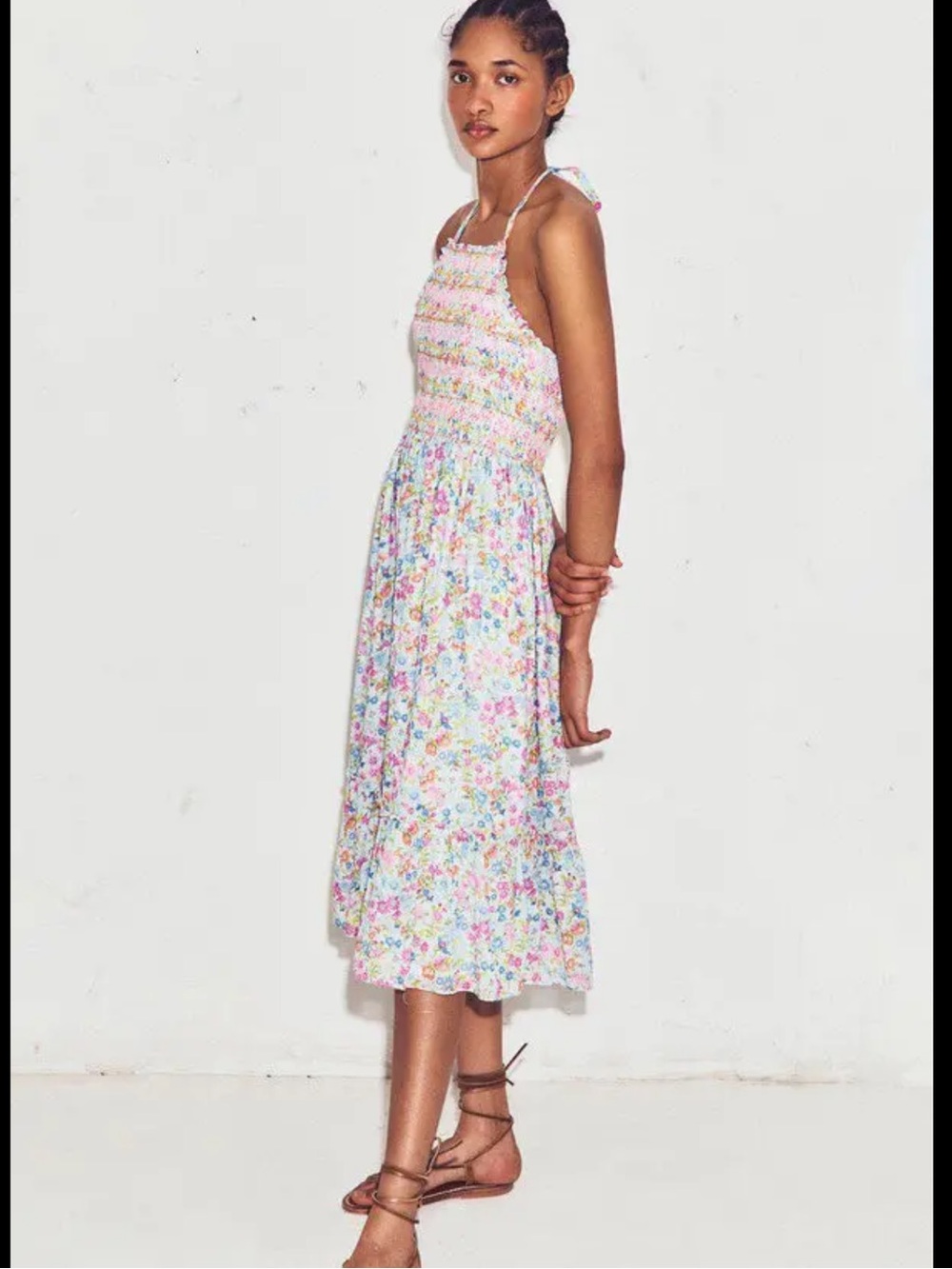LOVESHACKFANCY | Ottawa Midi Dress | Coral Reef Waves
